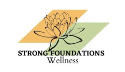Strong Foundations Wellness logo with lotus flower